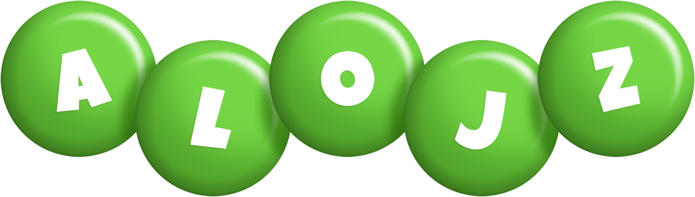 Alojz candy-green logo