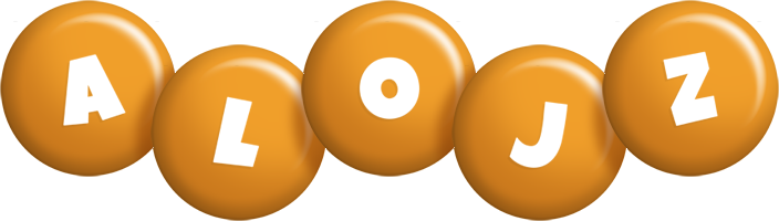 Alojz candy-orange logo