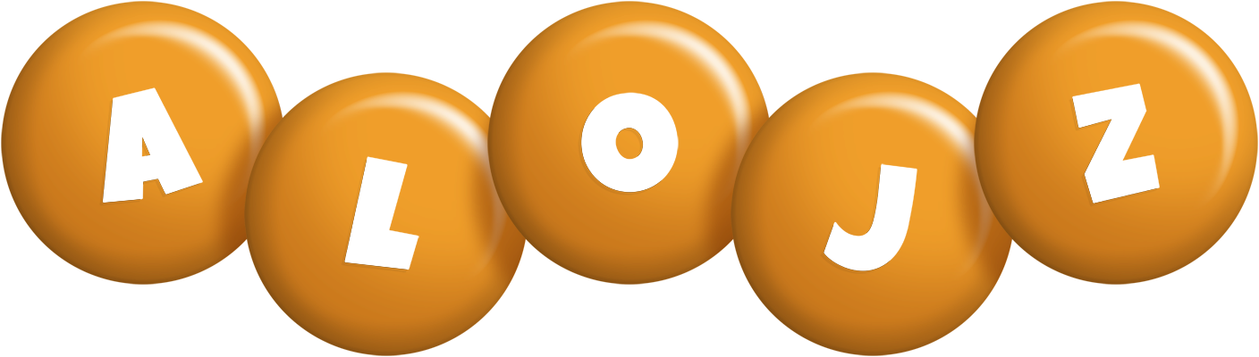 Alojz candy-orange logo