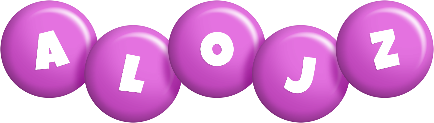 Alojz candy-purple logo