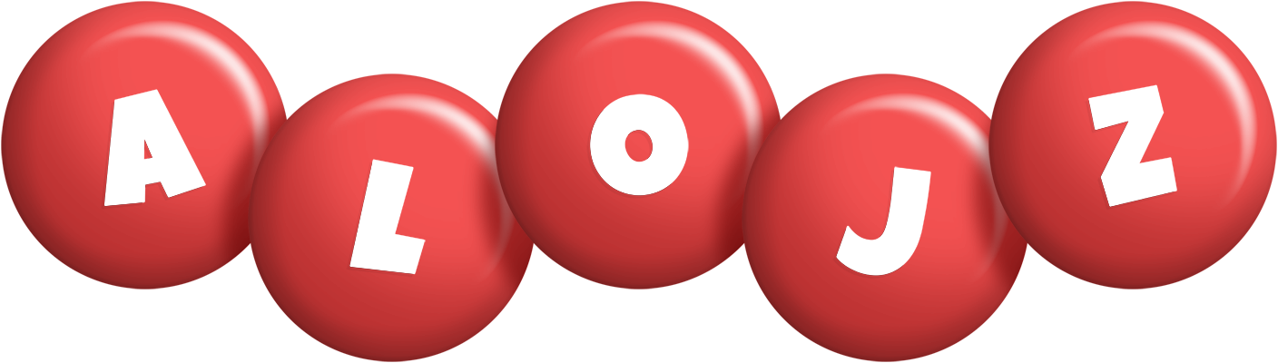 Alojz candy-red logo