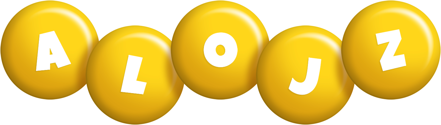 Alojz candy-yellow logo