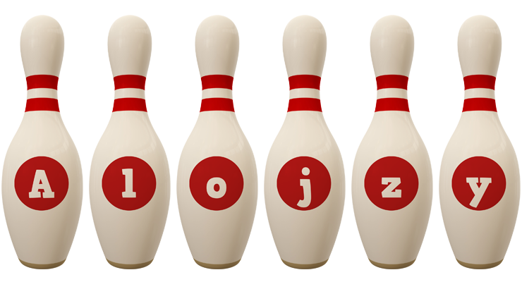 Alojzy bowling-pin logo