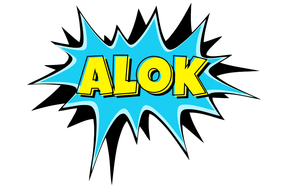 Alok amazing logo