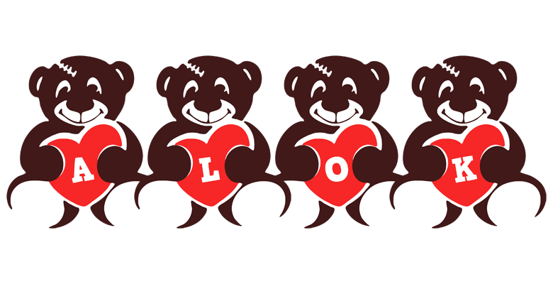 Alok bear logo