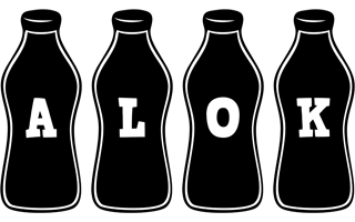 Alok bottle logo