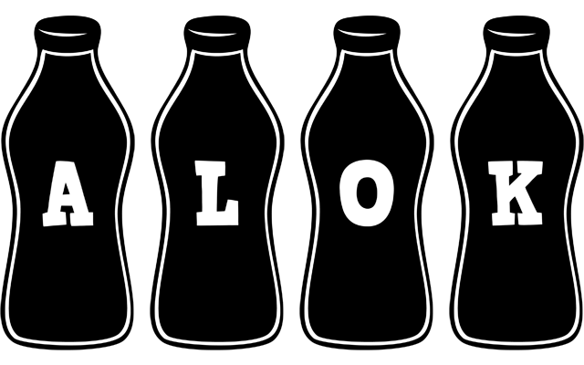 Alok bottle logo