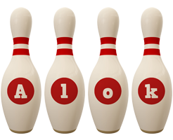 Alok bowling-pin logo