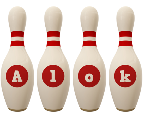 Alok bowling-pin logo