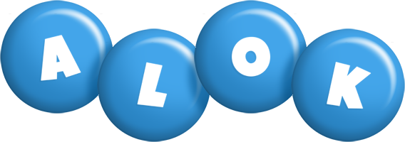 Alok candy-blue logo