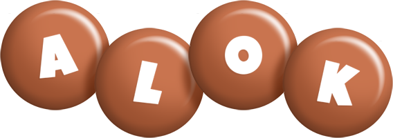 Alok candy-brown logo