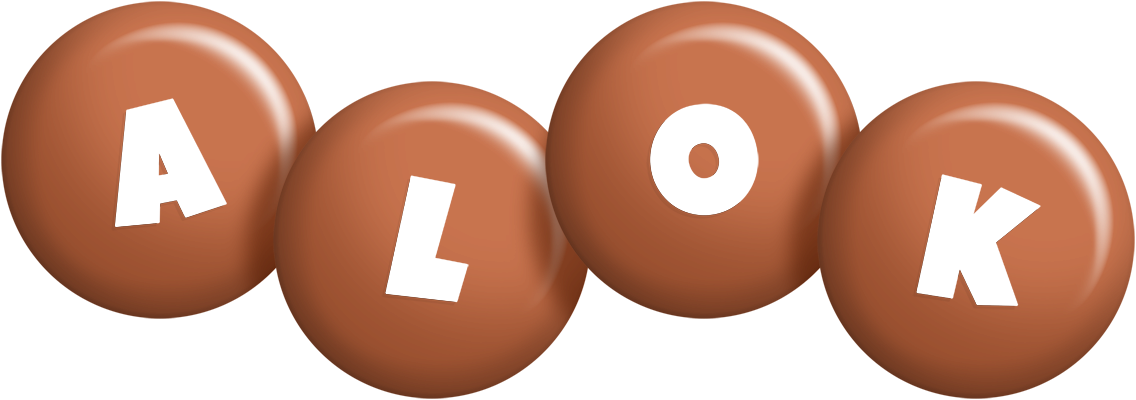 Alok candy-brown logo
