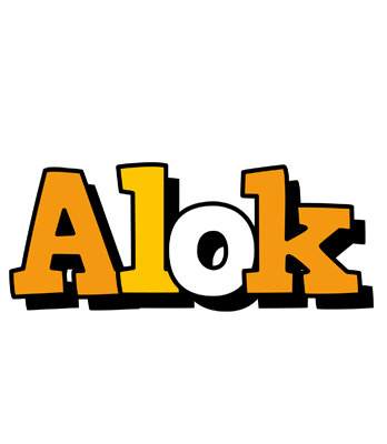 Alok cartoon logo