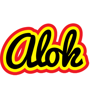 Alok flaming logo