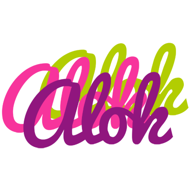 Alok flowers logo