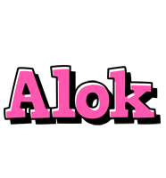 Alok girlish logo