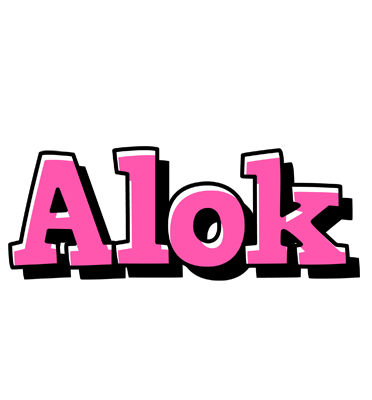 Alok girlish logo