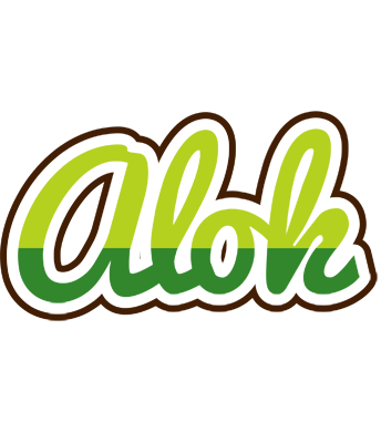 Alok golfing logo