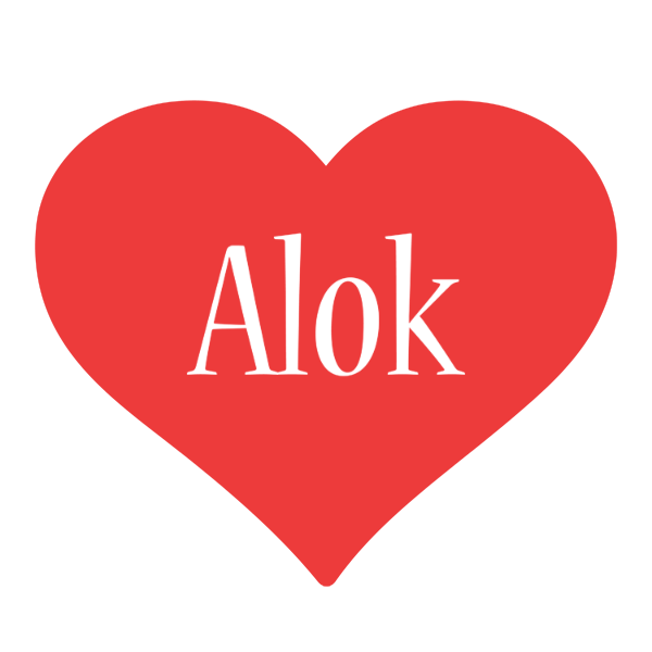 Alok love logo