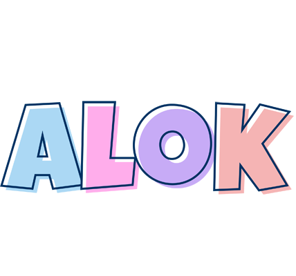 Alok pastel logo