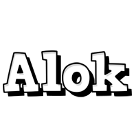 Alok snowing logo