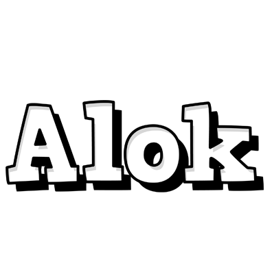 Alok snowing logo