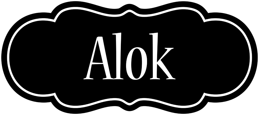 Alok welcome logo