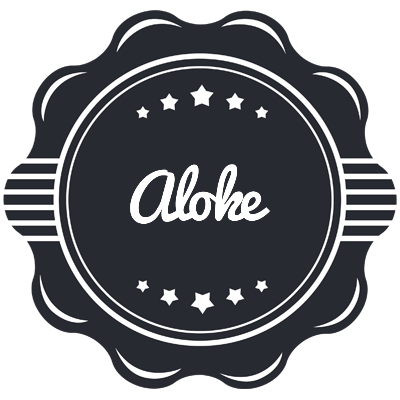 Aloke badge logo