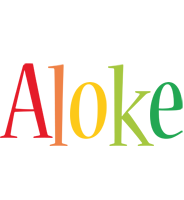 Aloke birthday logo