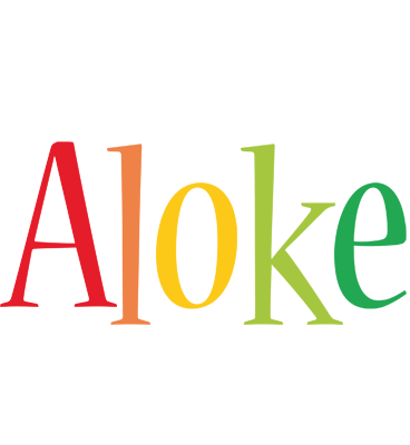 Aloke birthday logo