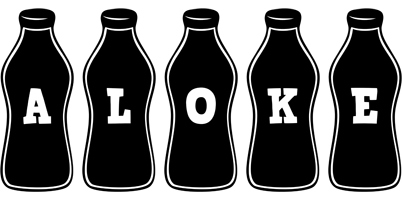 Aloke bottle logo