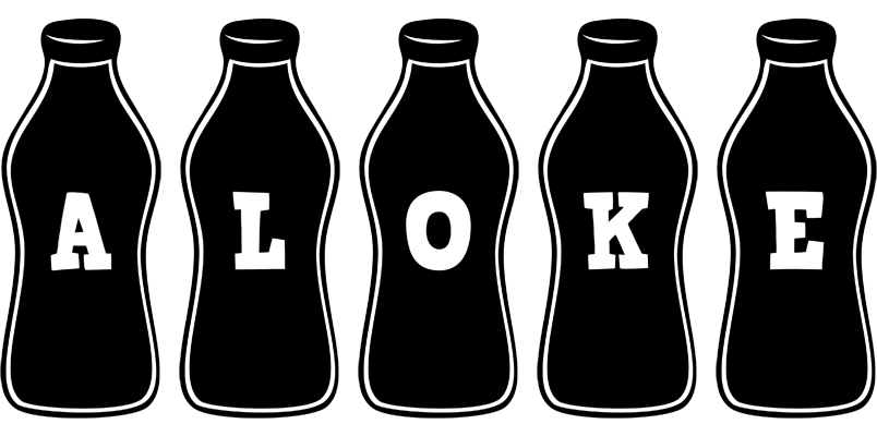 Aloke bottle logo