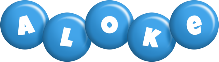 Aloke candy-blue logo