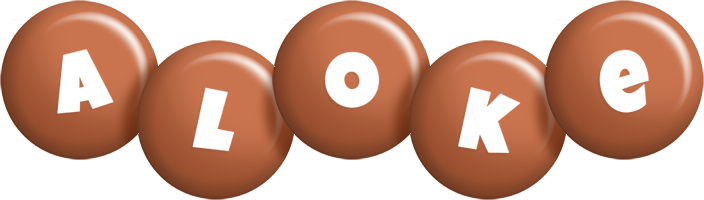 Aloke candy-brown logo