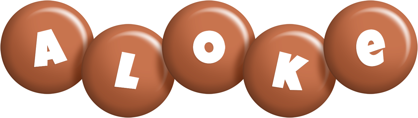 Aloke candy-brown logo