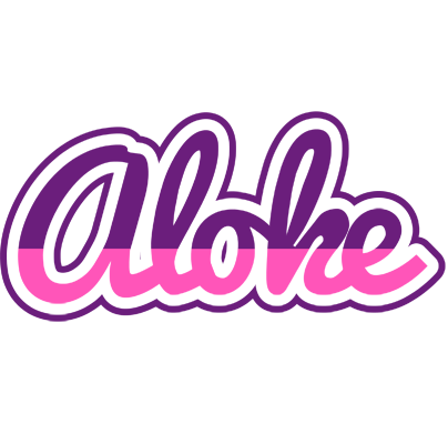 Aloke cheerful logo