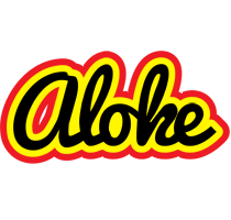 Aloke flaming logo