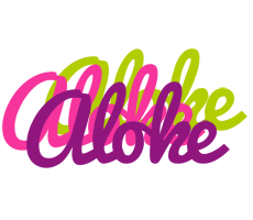 Aloke flowers logo