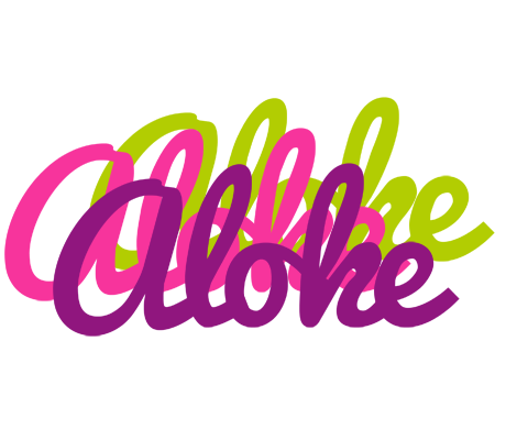 Aloke flowers logo