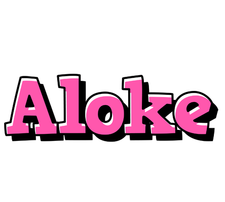 Aloke girlish logo
