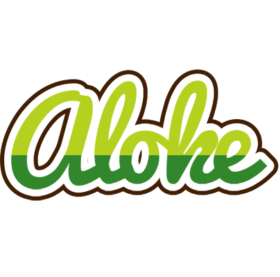 Aloke golfing logo