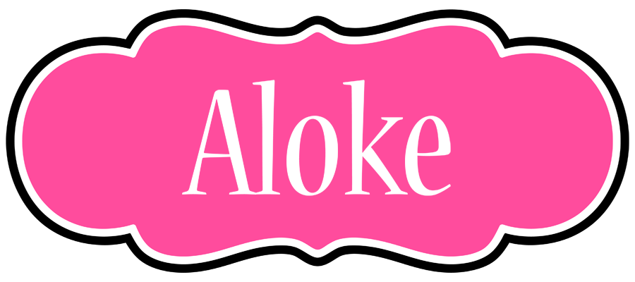 Aloke invitation logo