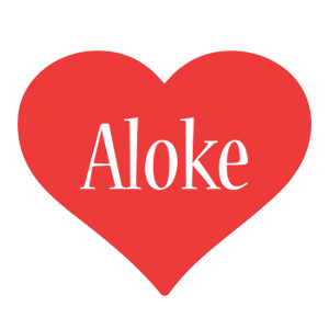 Aloke love logo