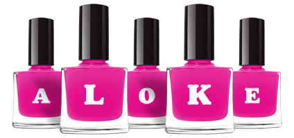 Aloke nails logo