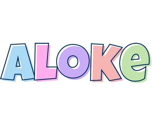 Aloke pastel logo