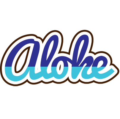 Aloke raining logo
