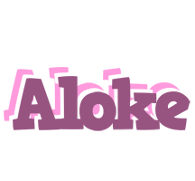 Aloke relaxing logo