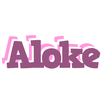 Aloke relaxing logo