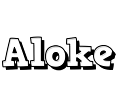 Aloke snowing logo