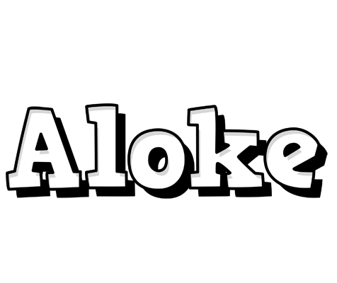 Aloke snowing logo